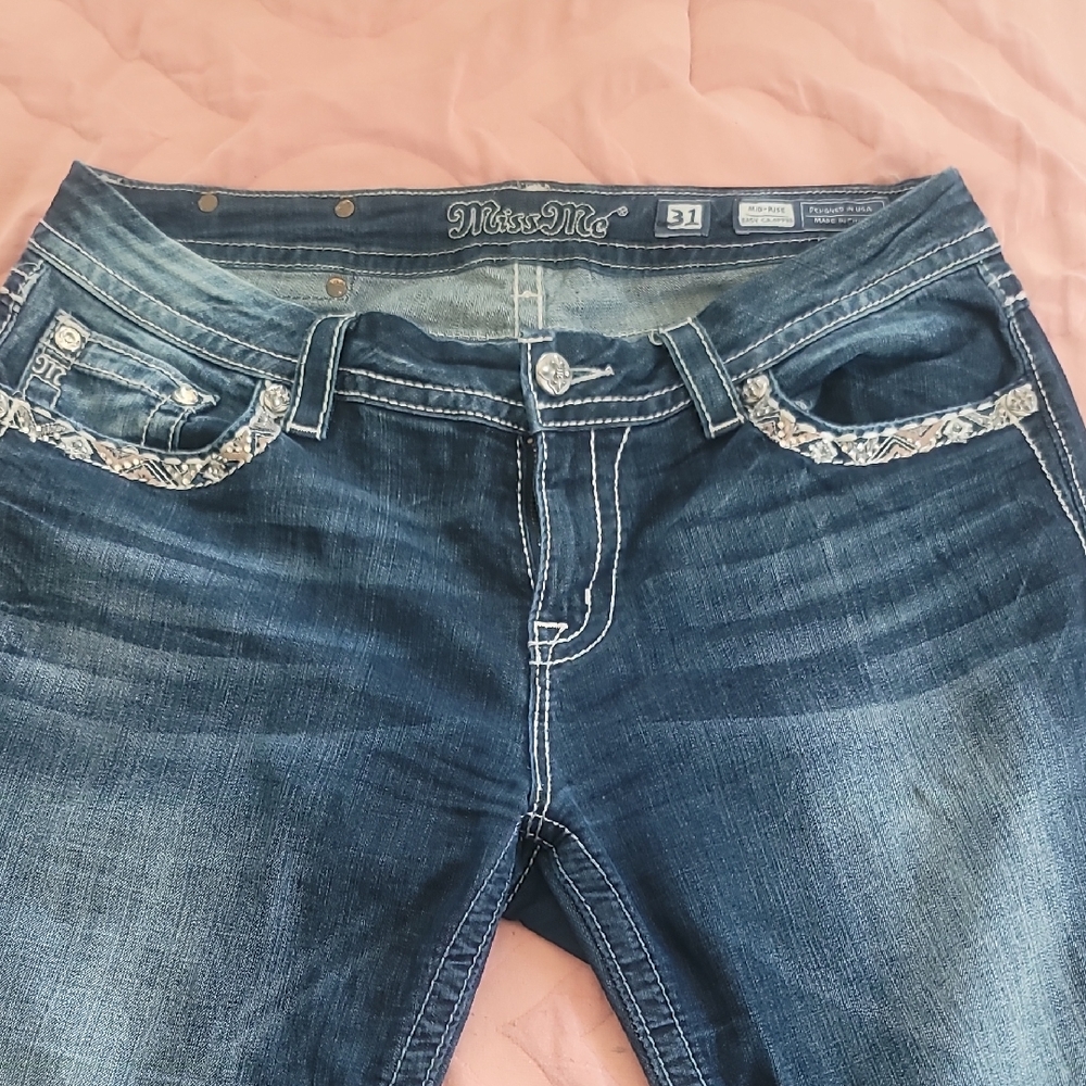 Miss Me Dark Blue Boot Cut Jeans